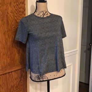 Zara black and white striped tee